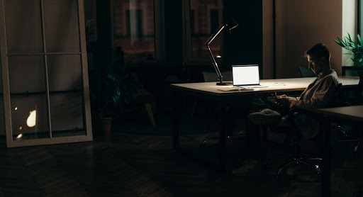Man-at-desk